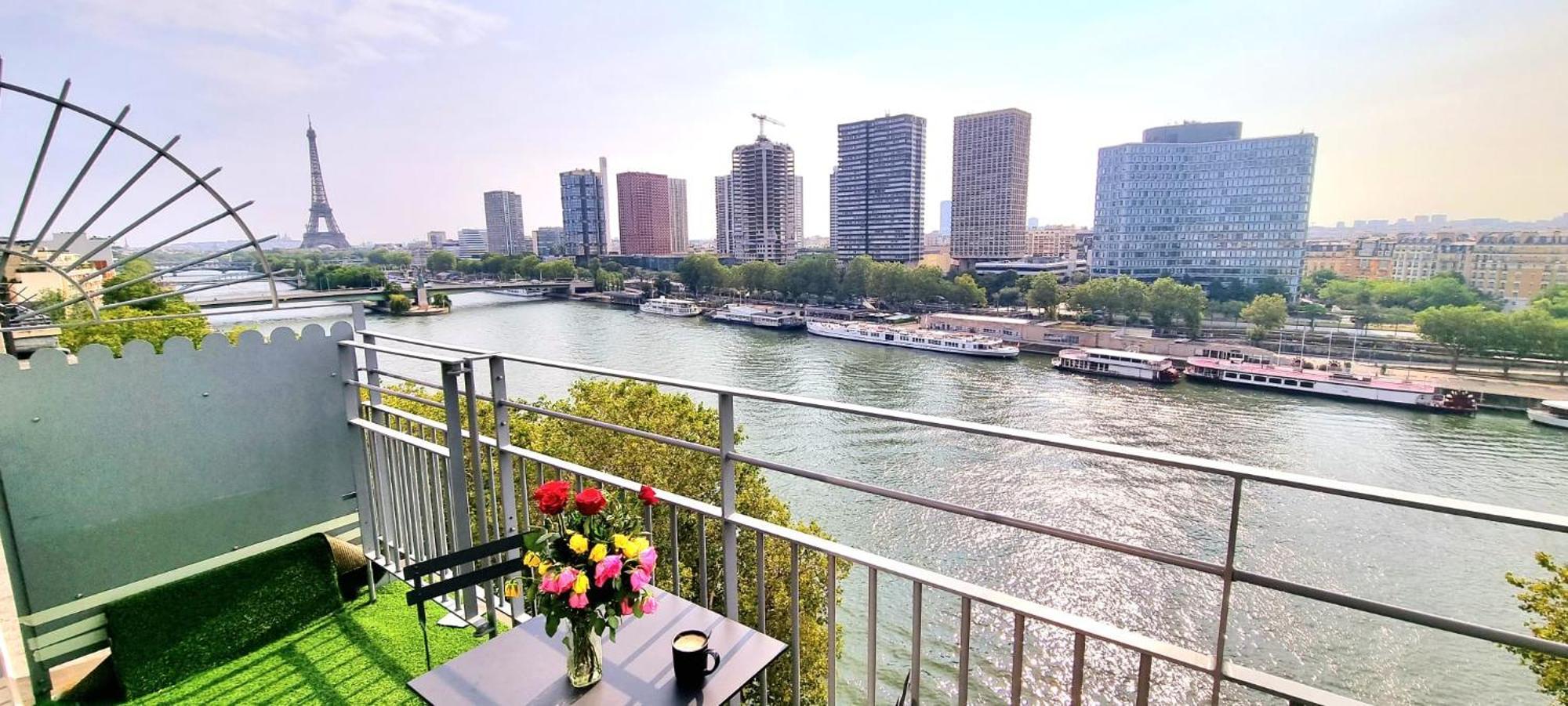 Appartement Vue Tour Eiffel Paris 16 Eme Экстерьер фото