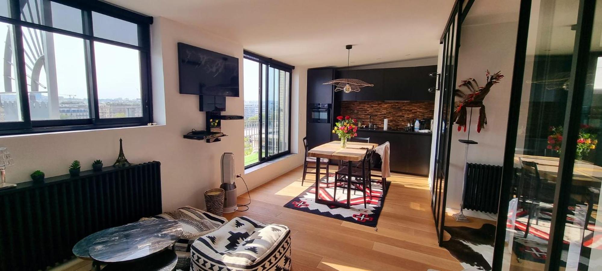 Appartement Vue Tour Eiffel Paris 16 Eme Экстерьер фото